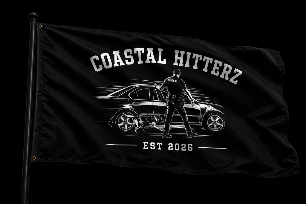 Coastal Hitterz Official K9 Flag 3 x 5