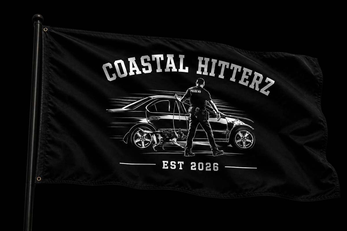Coastal Hitterz Official K9 Flag 3 x 5