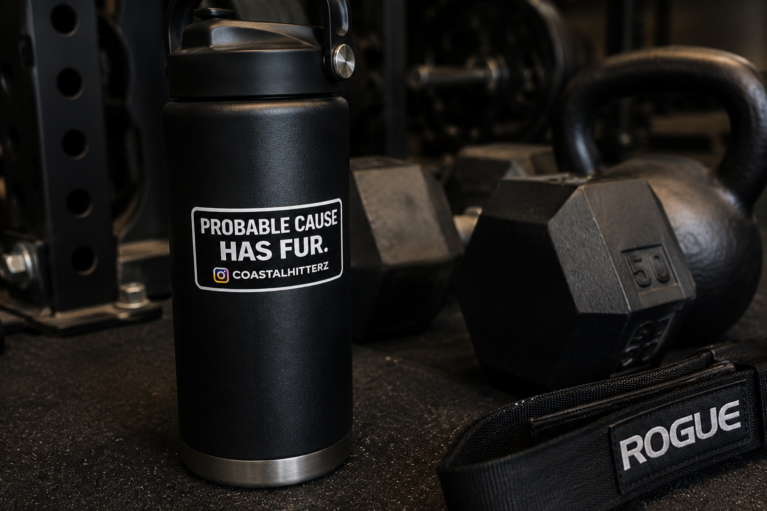 Probable Cause has Fur Sticker (3in x 1.5in)