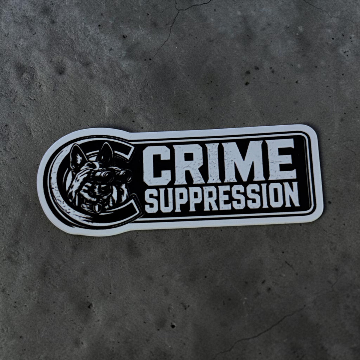 Coastal Hitterz Crime Suppression Sticker (1.2 x 3)  - Vault Collection