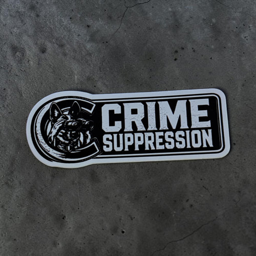 Coastal Hitterz Crime Suppression Sticker (1.2 x 3)  - Vault Collection