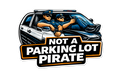 Parking Lot Pirate Sticker (3x2)